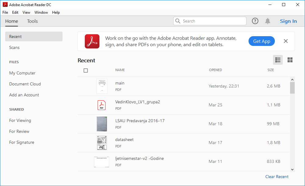 Adobe Acrobat Reader DC